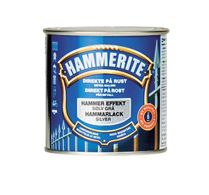 Hammerite metallmaling sølv hammereffekt 250 ml